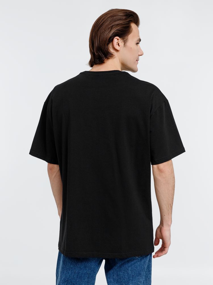 Футболка оверсайз унисекс Big Haul, черная-3