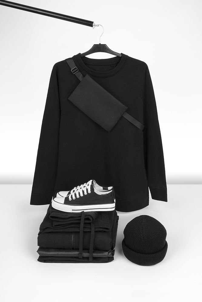 Свитшот унисекс S1, черный-7