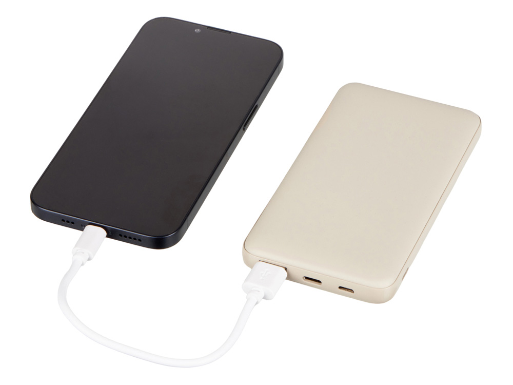 Внешний аккумулятор Reserve Pro, 10 000 mah, бежевый-1