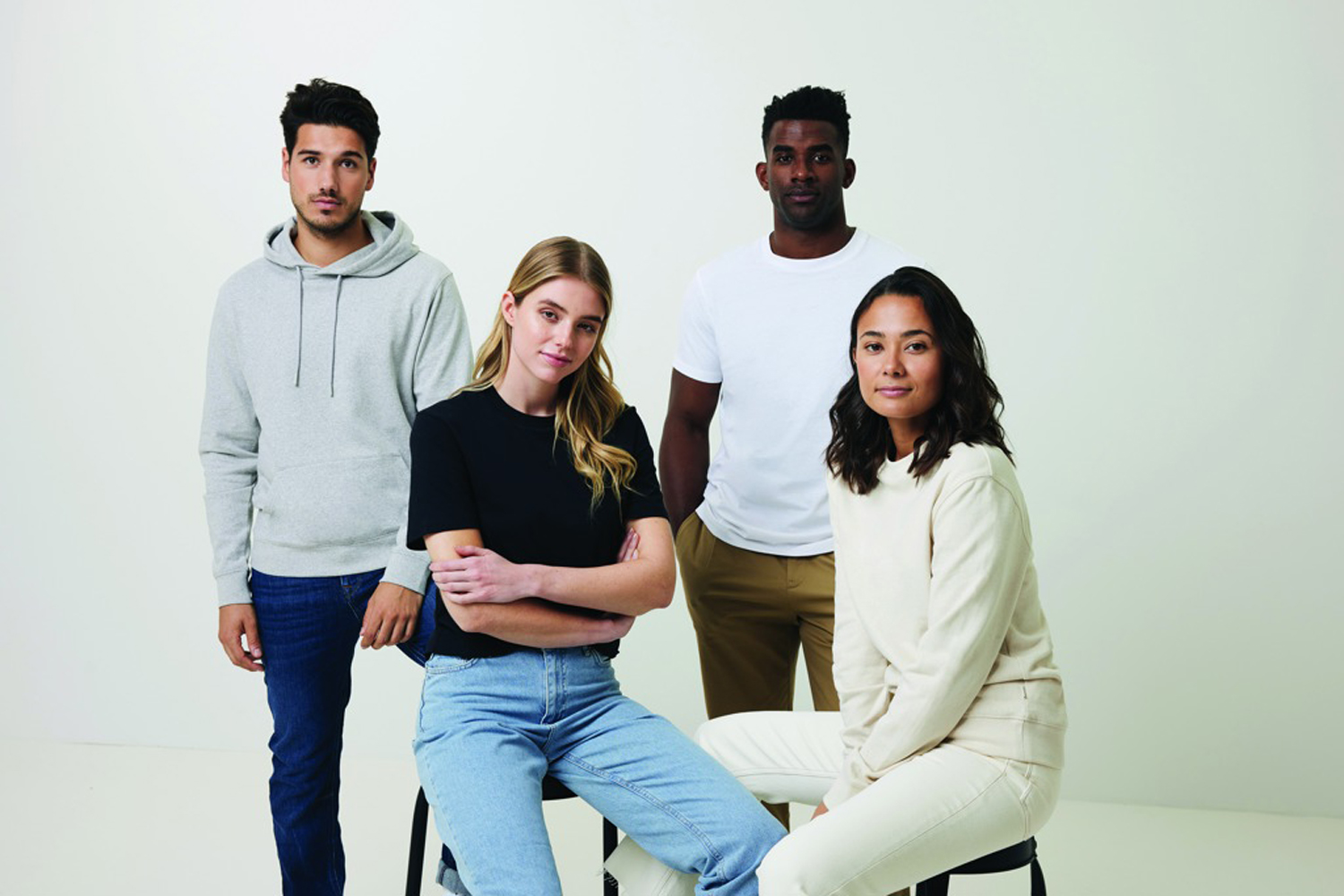 Свитшот Iqoniq Denali из переработанного неокрашенного хлопка, унисекс, 340 г/м²-46