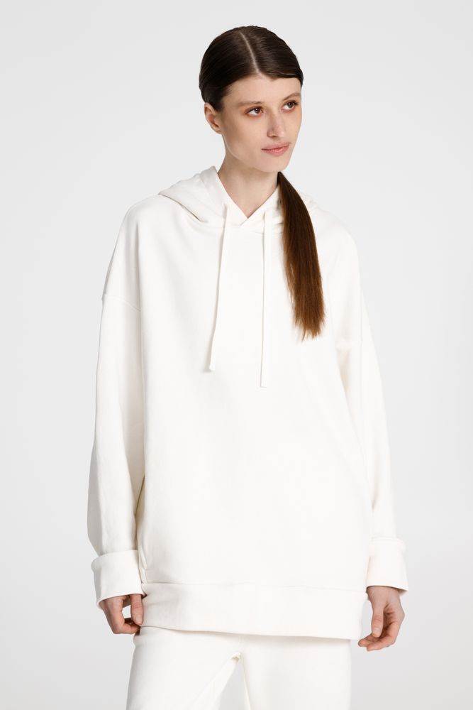Худи унисекс H2, молочно-белое-2