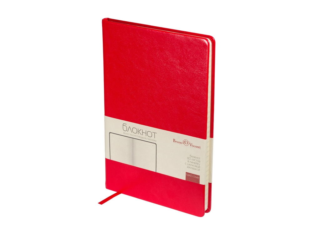 Блокнот А5 Megapolis Nebraska, красный-0