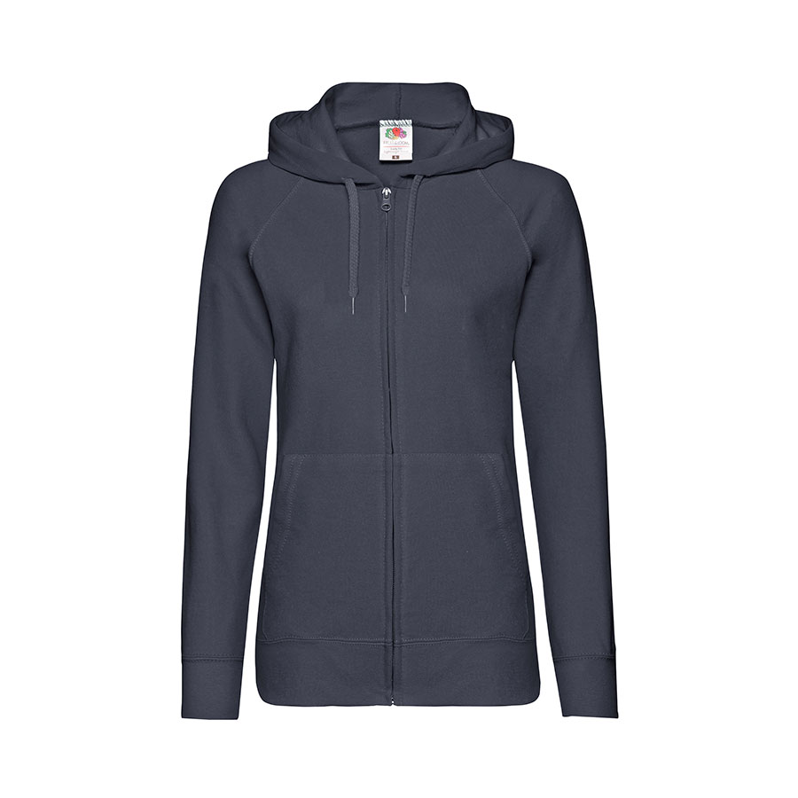 Толстовка женская без начеса LADIES LIGHTWEIGHT HOODED SWEAT 240, темно-синий-0
