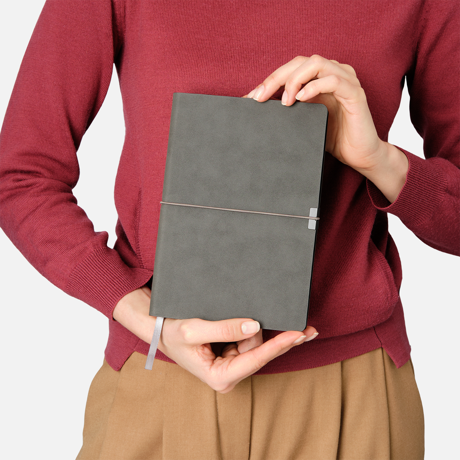 Ежедневник Ин Велюр (In Velour) недатированный, серый-11