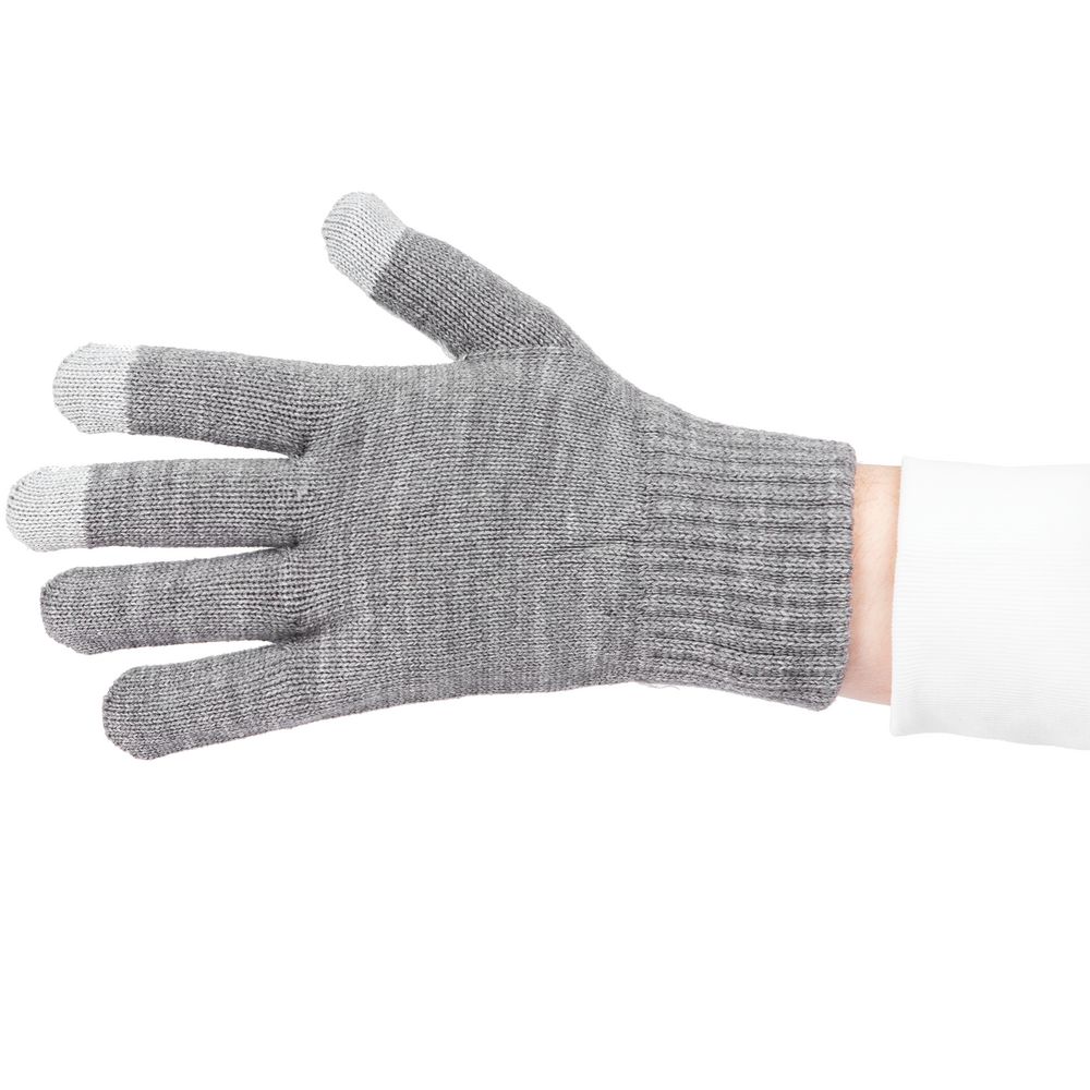 Перчатки сенсорные Real Talk, серые-3