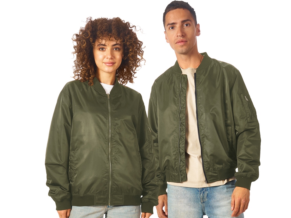 Куртка бомбер Antwerpen унисекс, хаки-0