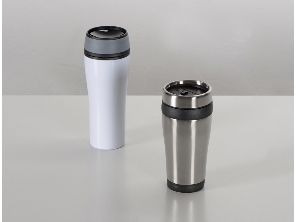 Термостакан герметичный Curve, белый-2