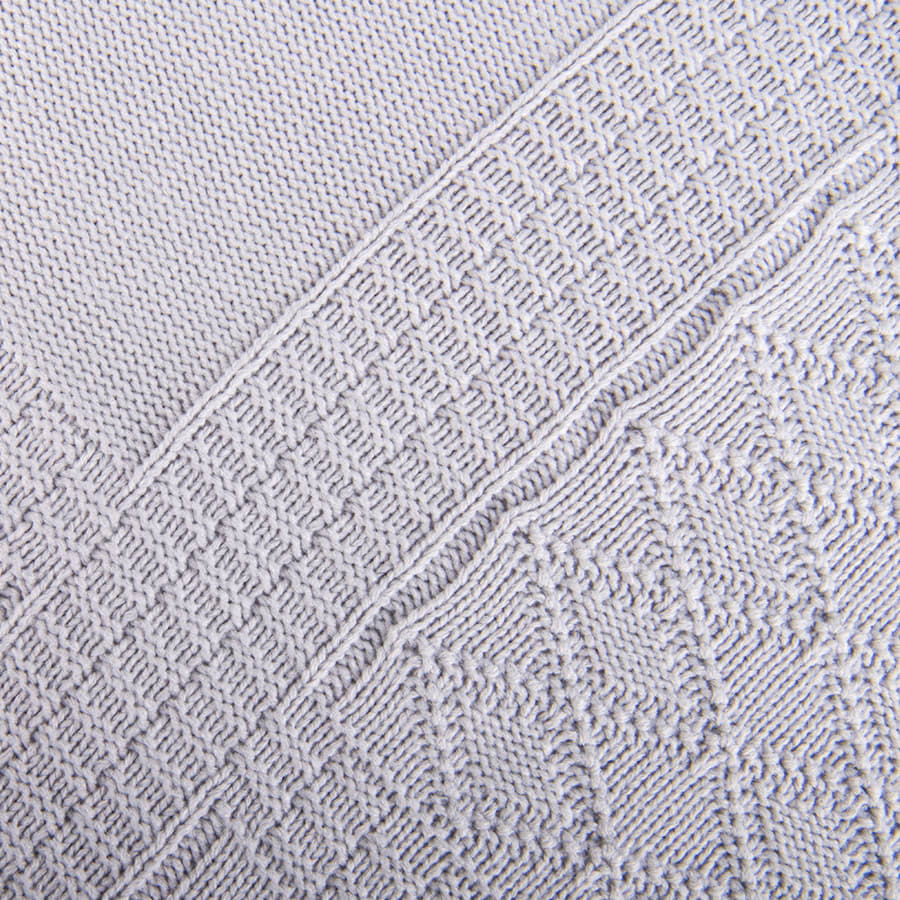 Плед LYKKE MINI, серый, шерсть 30%, акрил 70%, 120*170 см, серый-2