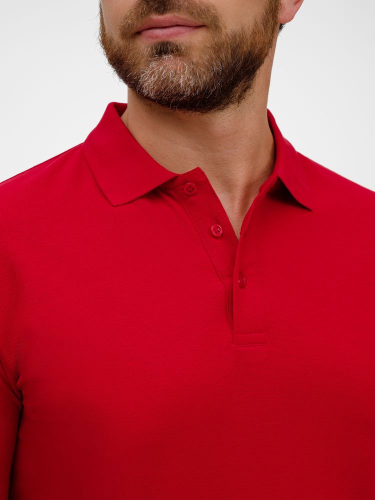 Рубашка поло унисекс Tervise, красная-4