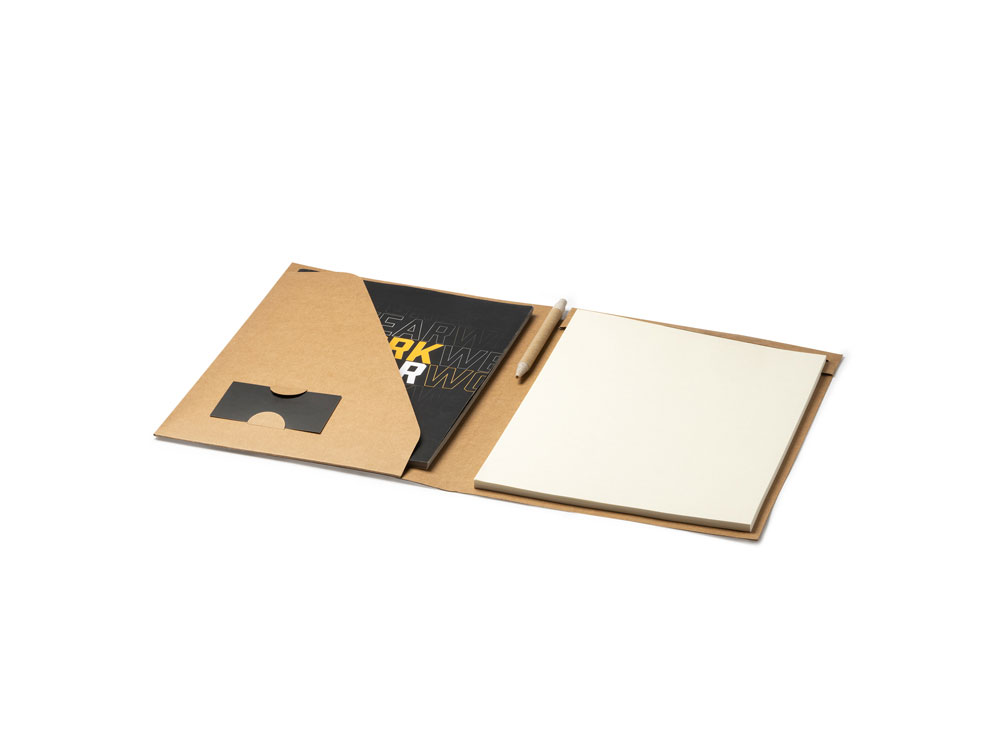 Папка YASPER из переработанного картона, бежевый-2