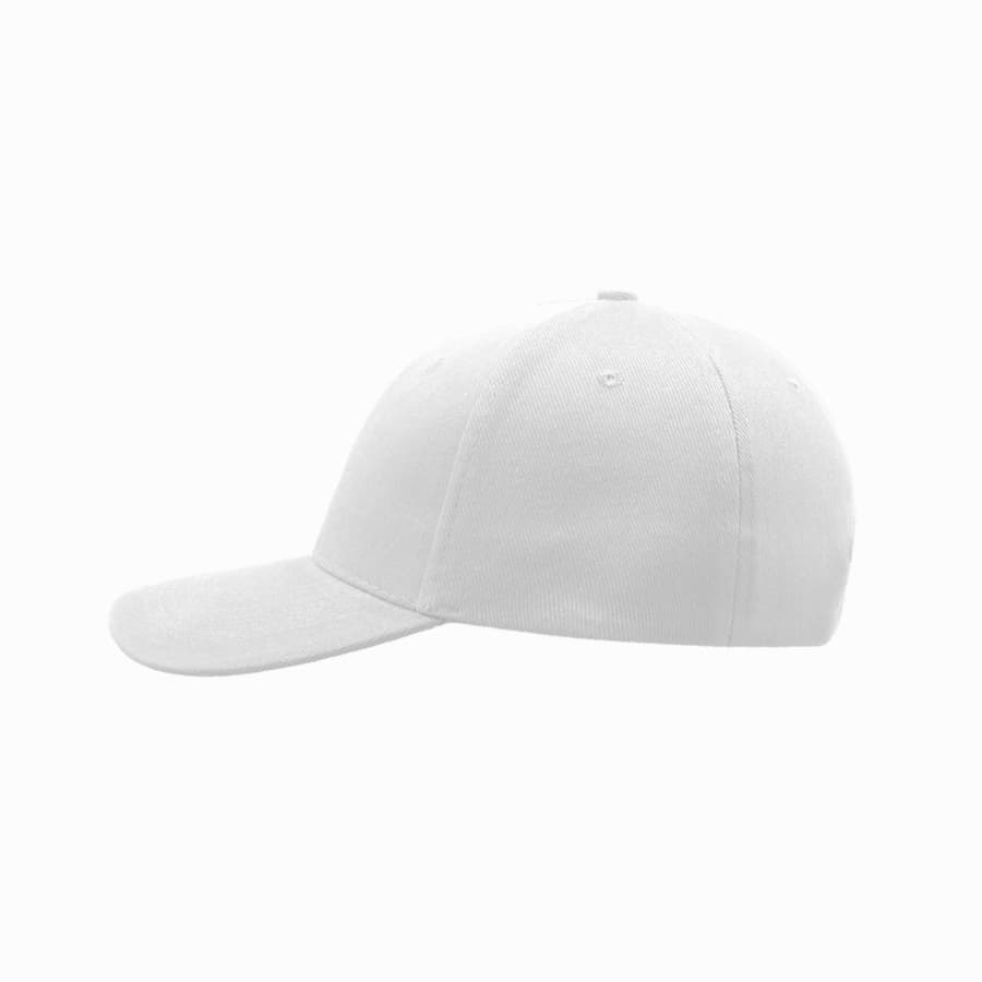 Бейсболка LIBERTY SIX BUCKLE, 6 клиньев, металлическая застежка, белый-3