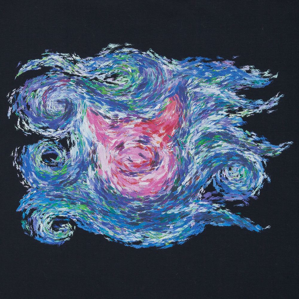 Футболка женская «Ван-Пиг», синяя-2