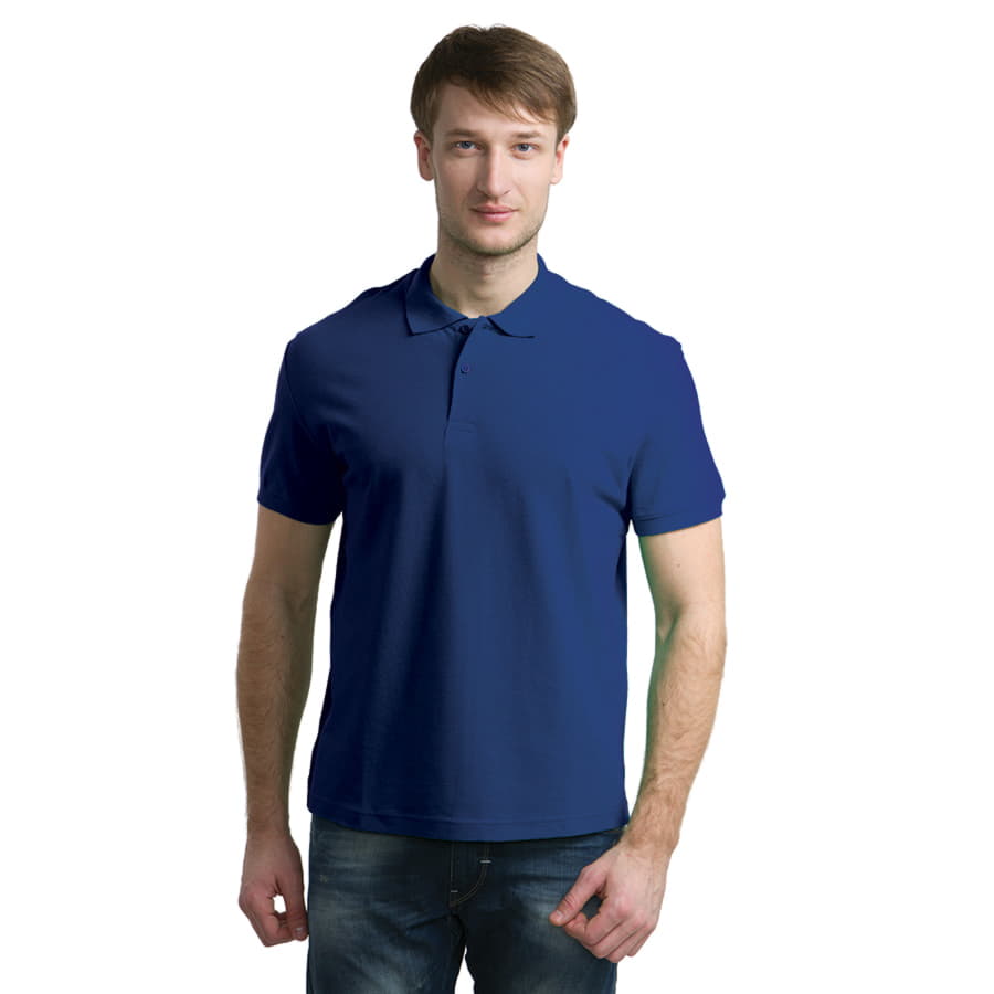 Поло мужское APOLLO 180, темно-синий-1