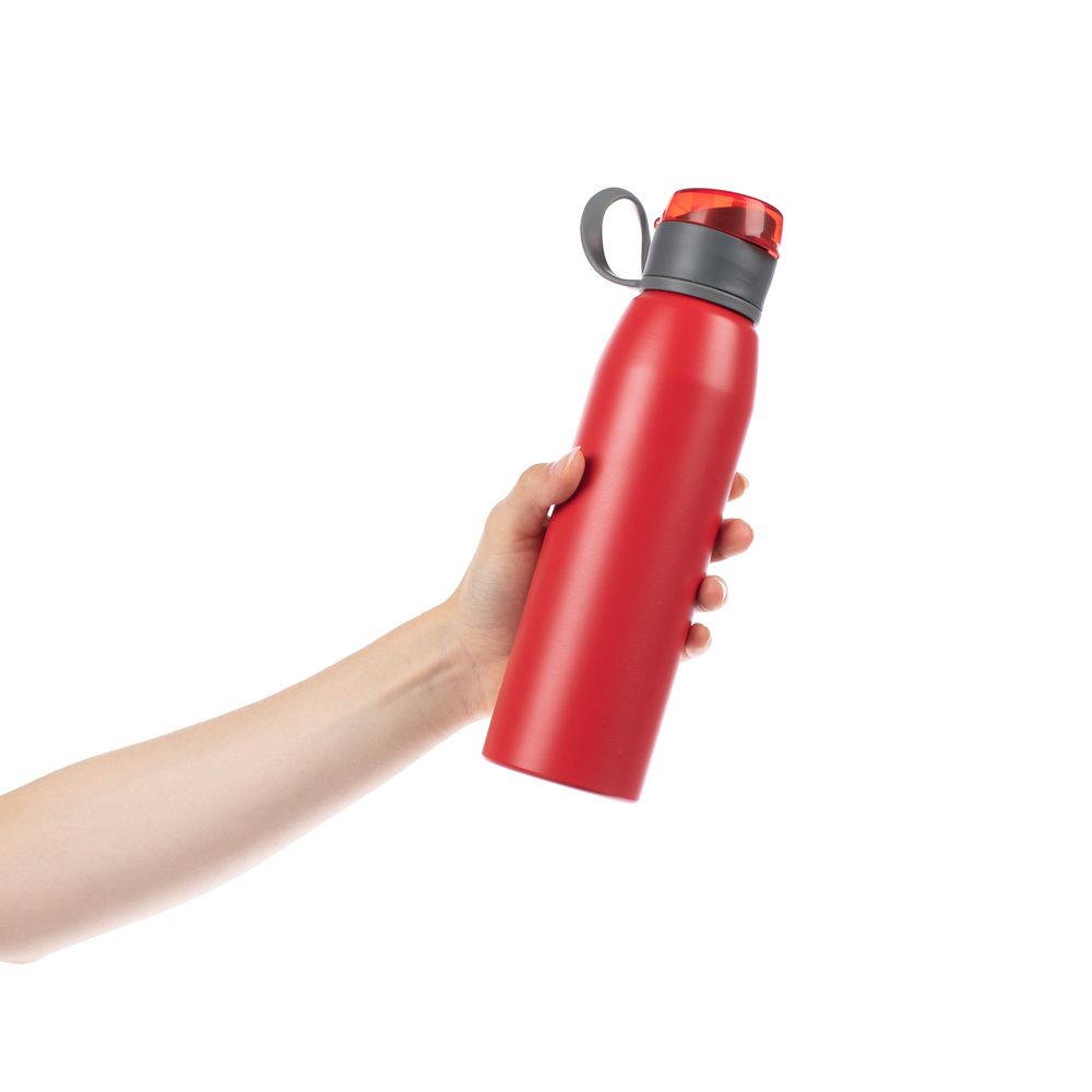Бутылка для воды Billy Gym, матовая красная-4