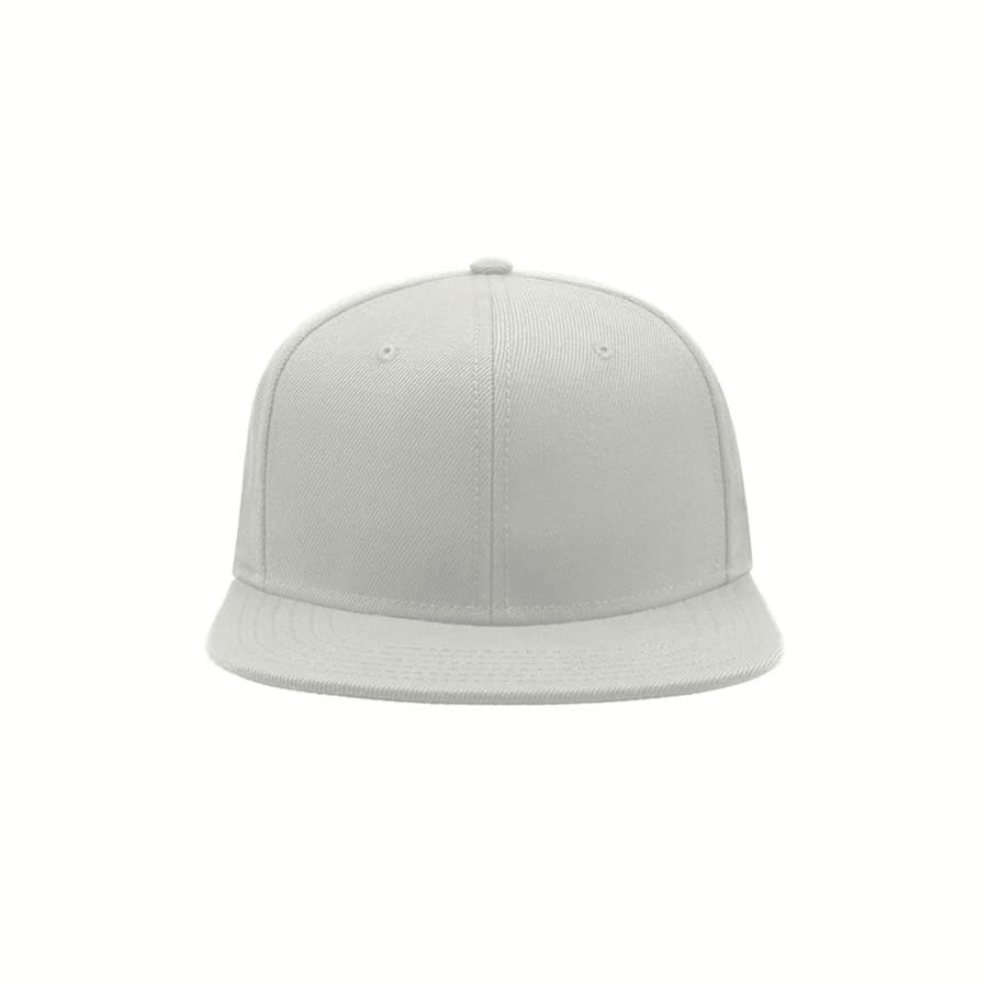 Бейсболка SNAP BACK, 6 клиньев, пластиковая застежка, белый-4