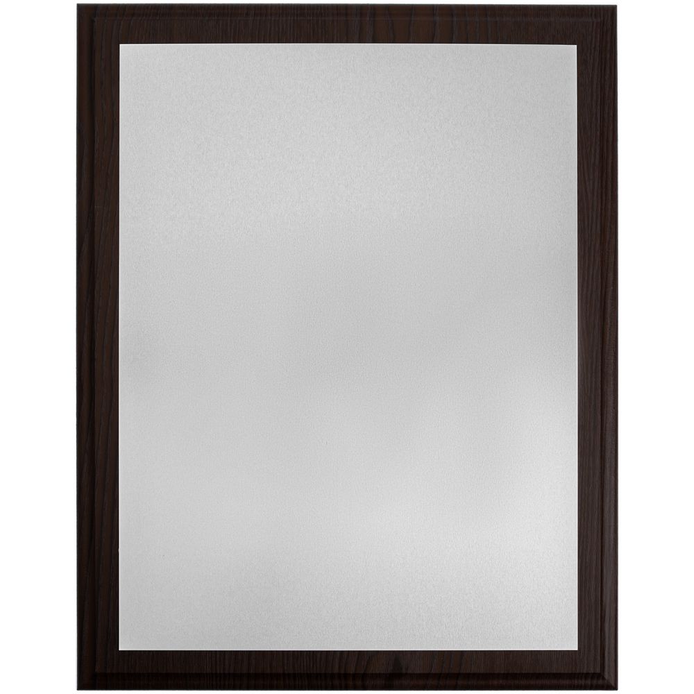 Плакетка Plaque XL, венге с серебристой пластиной-0