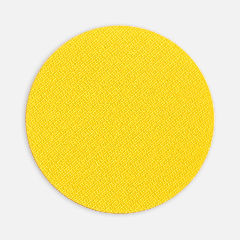 Наклейка тканевая Lunga Round, M, желтая-0