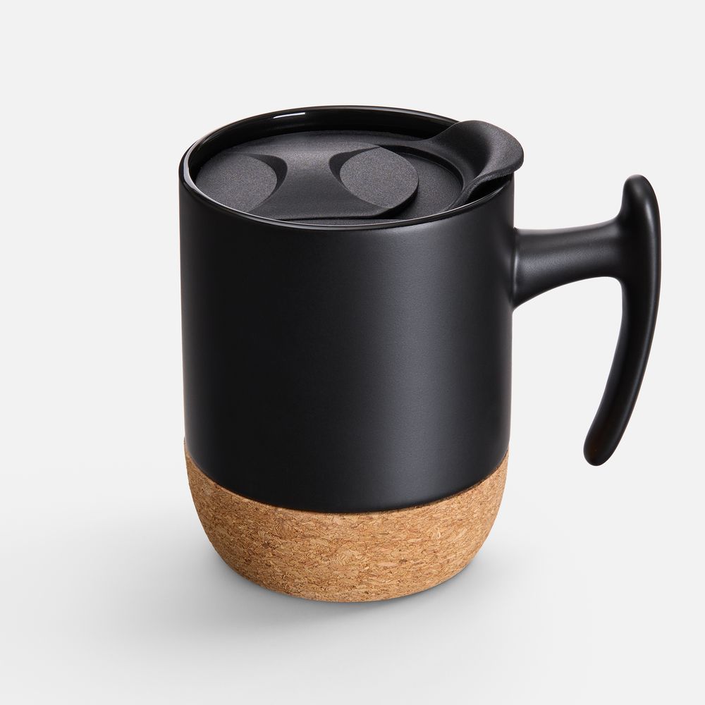 Кружка Corky Grip, черная-0