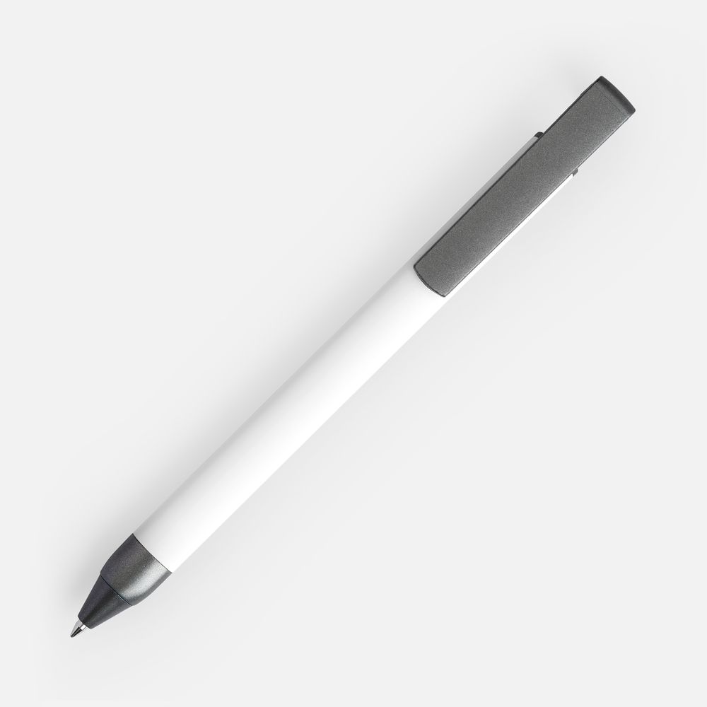 Ручка шариковая Standic с подставкой для телефона, белая-2