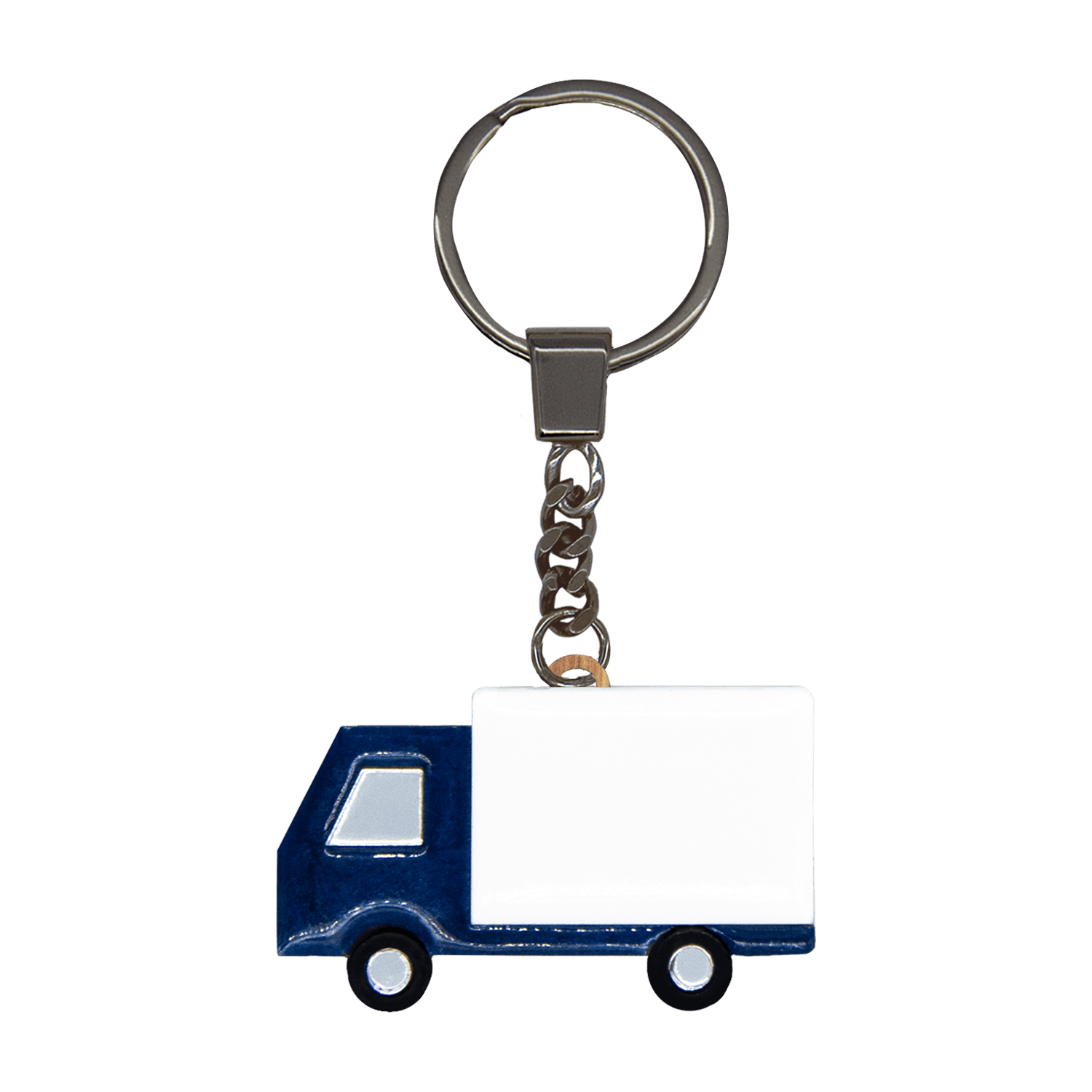 Брелок Грузовик (белый с синим)-1