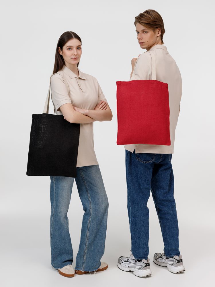 Холщовая сумка на плечо Juhu, красная-7