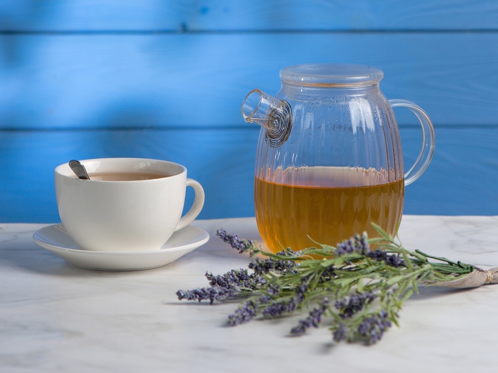 Стеклянный заварочный чайник с гранями Prism-9