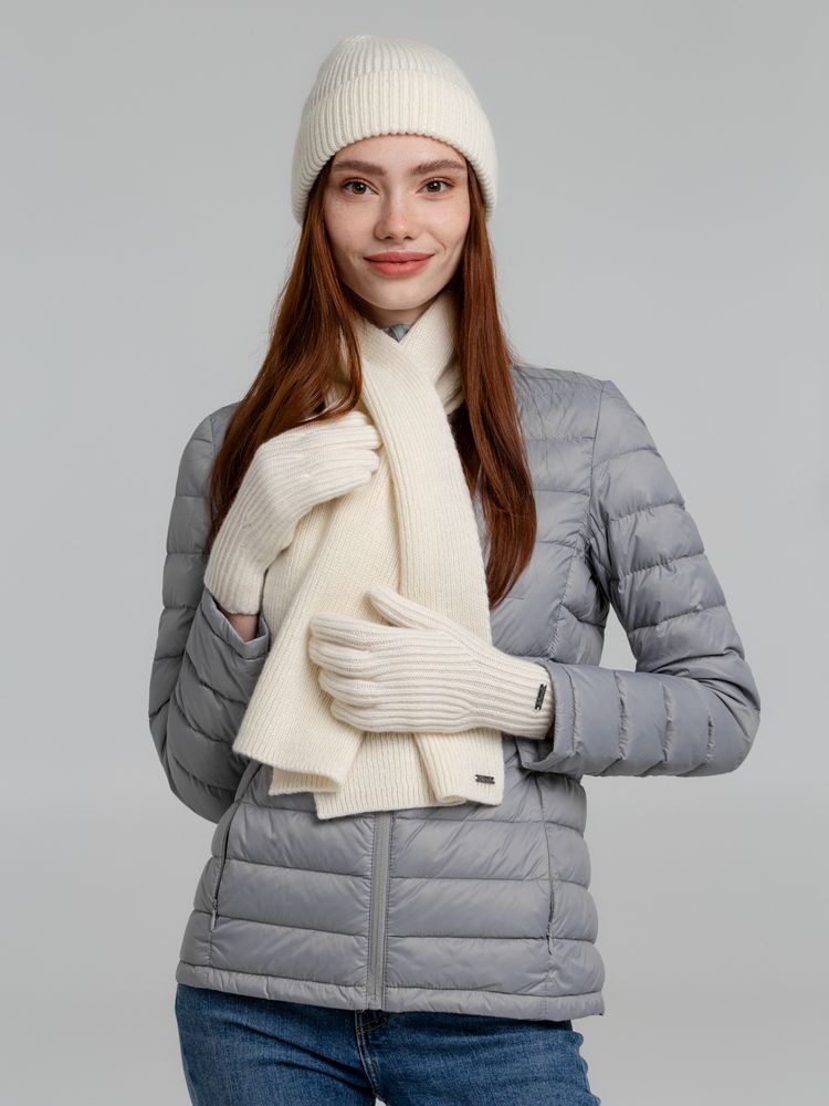 Перчатки Bernard, молочно-белые (ванильные)-3