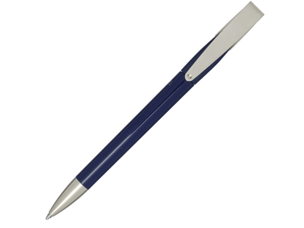 Ana шариковая ручка из переработанной пластмассы - Темно - синий-0