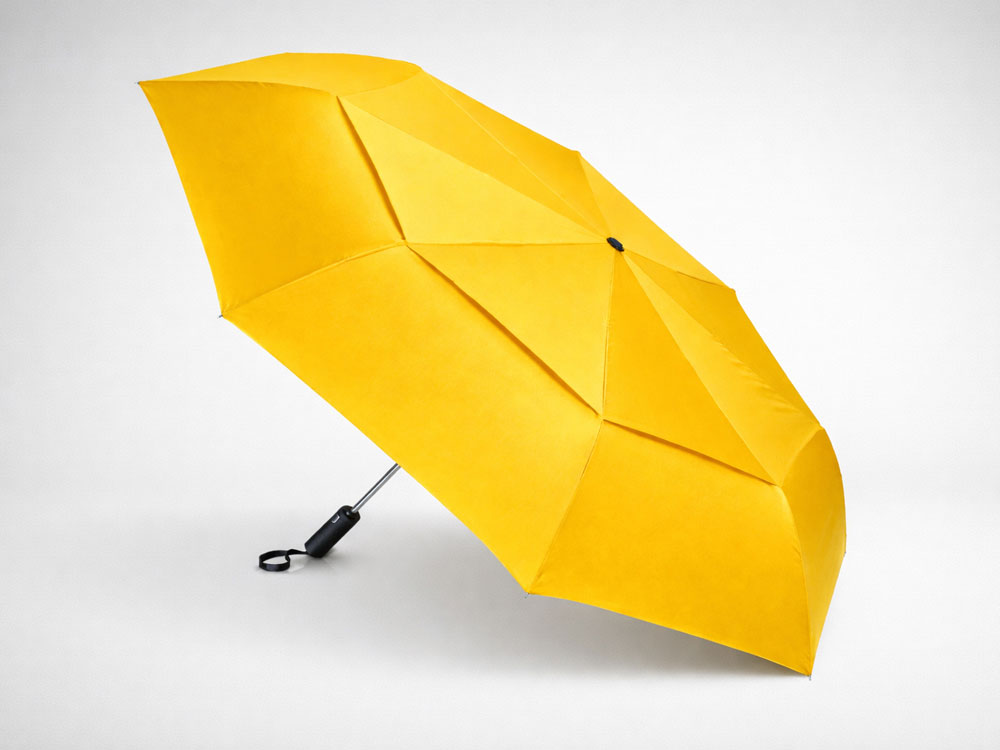 Зонт-автомат складной Кэнопи, желтый-0