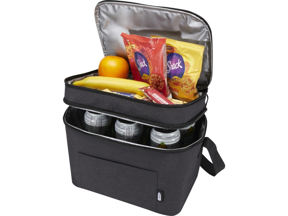 Tundra сумка-холодильник из переработанного РЕТ-пластика, сертиф. согласно GRS - Heather Charcoal-3