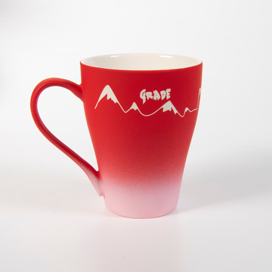 Кружка GRADE с прорезиненным покрытием, оранжевый-7