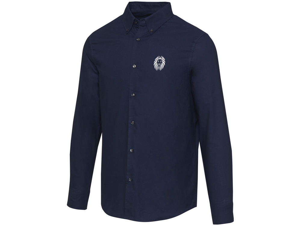 Sphene мужская рубашка оксфорд - Navy Blue-4
