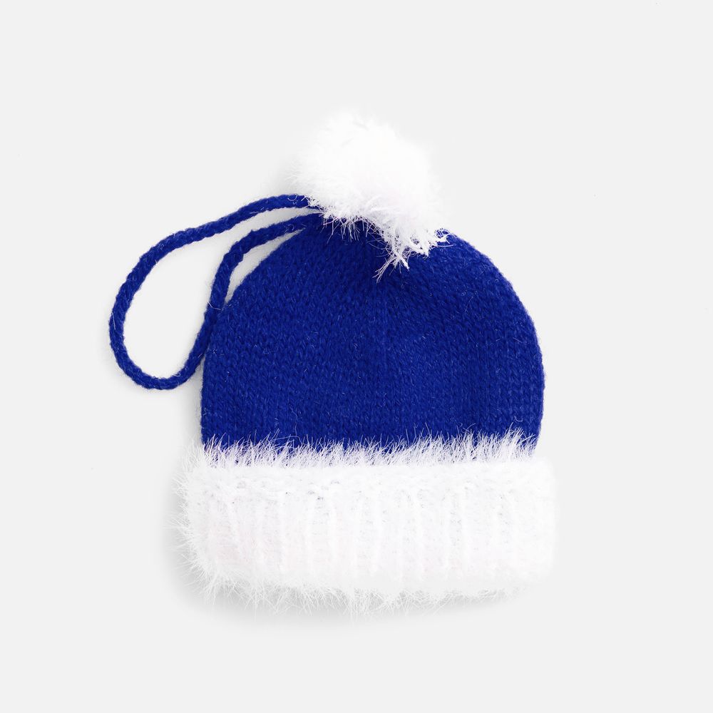 Подвеска на елку «Вьюжка», шапочка, синяя-0