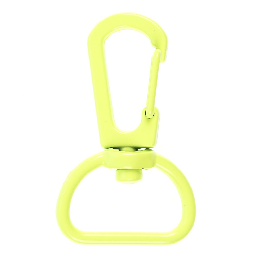 Застежка-карабин Snap Hook, M, желтый неон-0