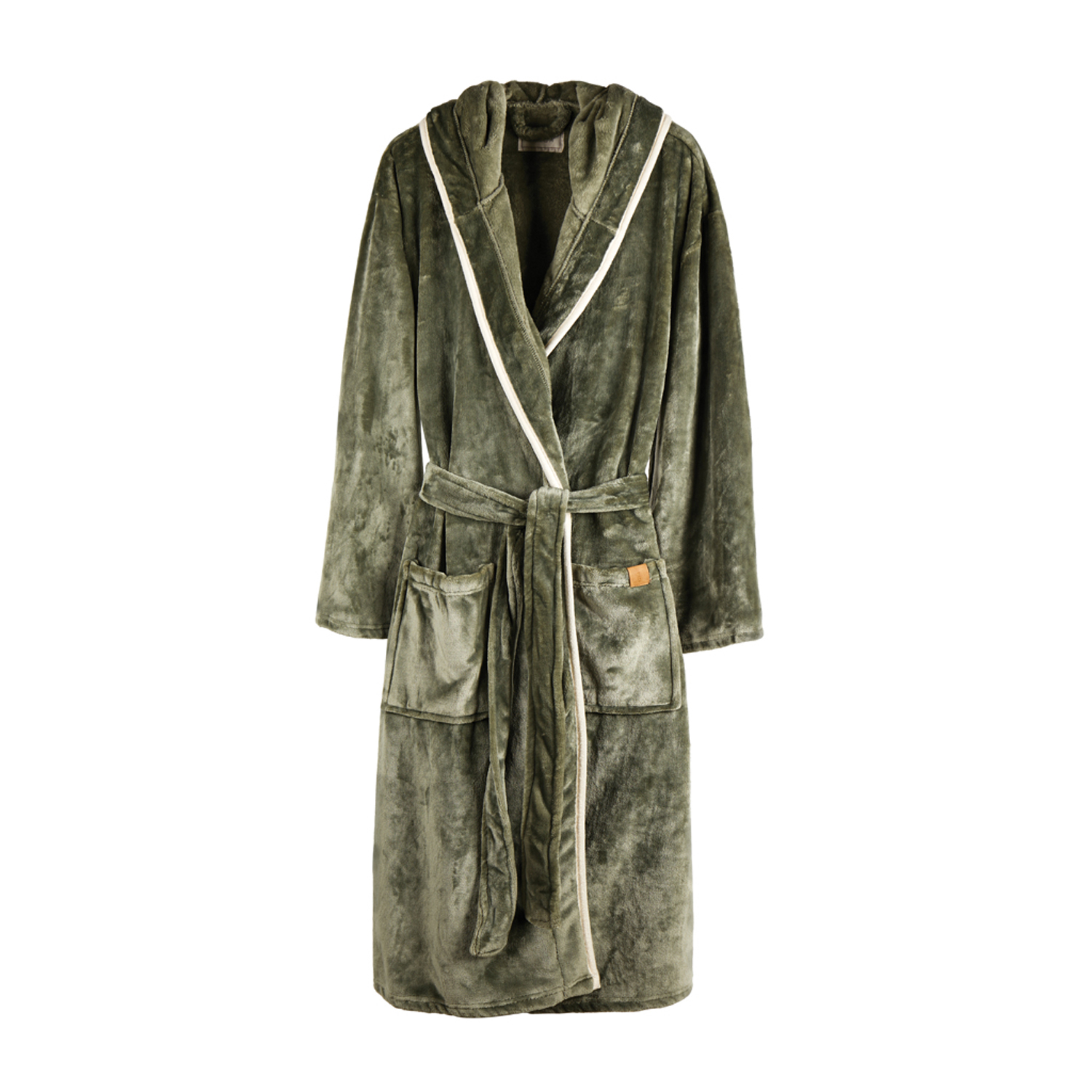Банный халат VINGA Louis из rPET GRS, S-M, унисекс, 350 г/м²-5