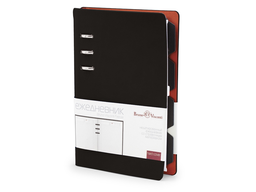 Ежедневник недатированный А5 Firenze, черный-0