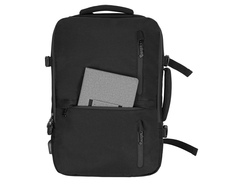 Водостойкий рюкзак-трансформер Convert для ноутбука 15, черный-5