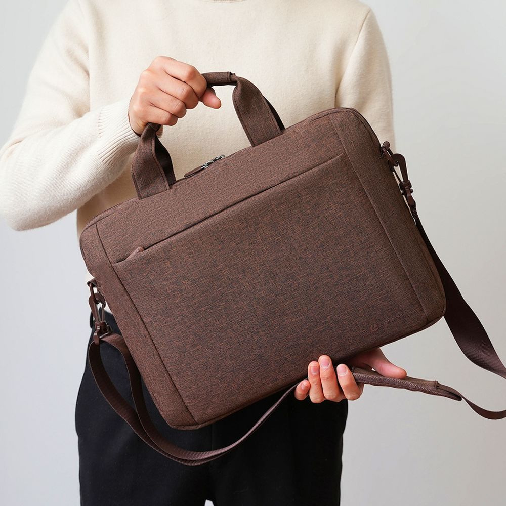Сумка для ноутбука L225, коричневая-9
