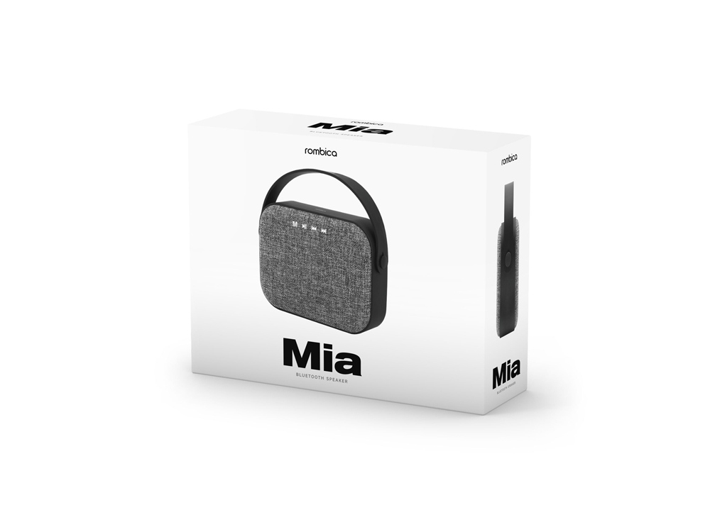 Портативная колонка Rombica Mysound Mia с логотипом, серый-4
