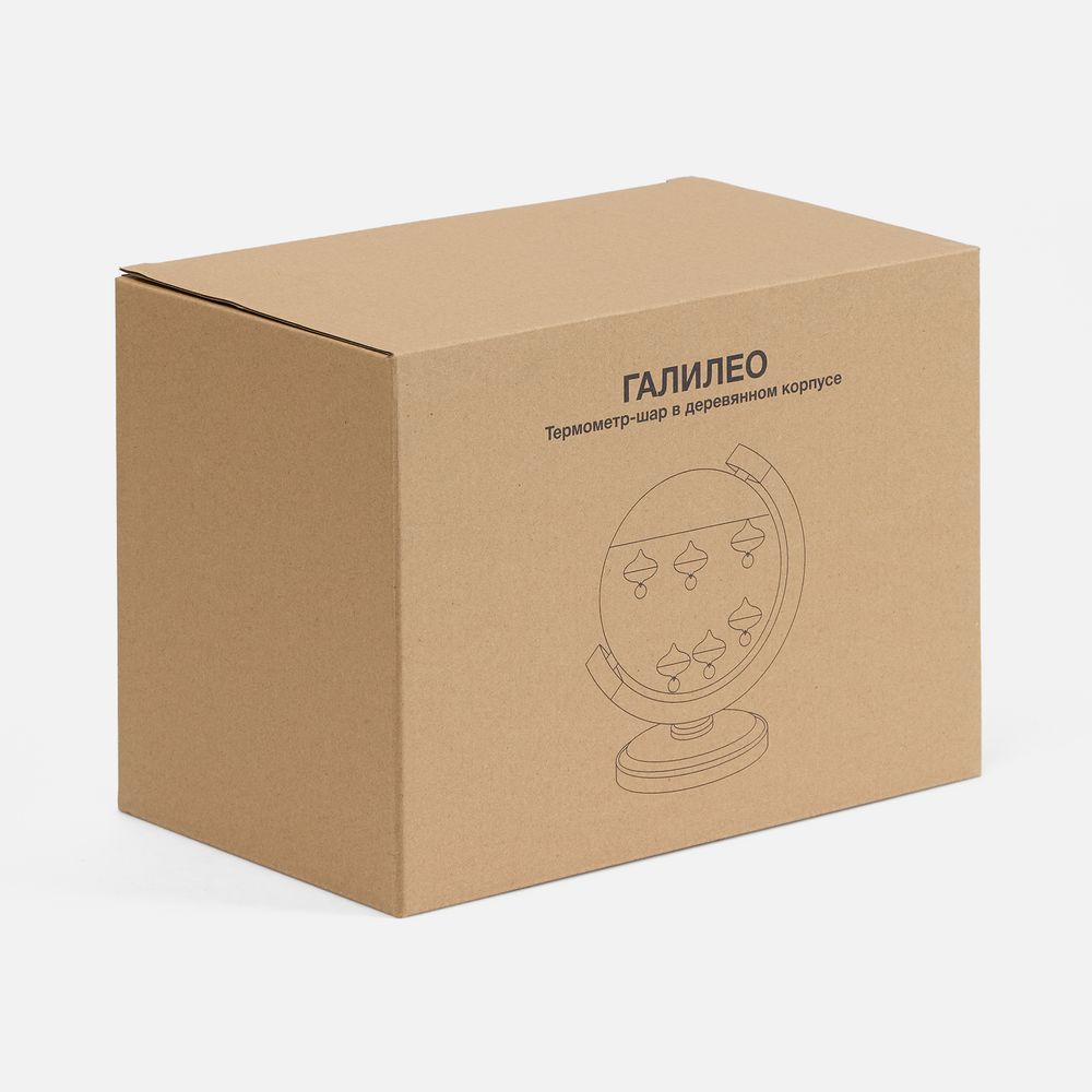 Термометр-шар «Галилео» в деревянном корпусе-5