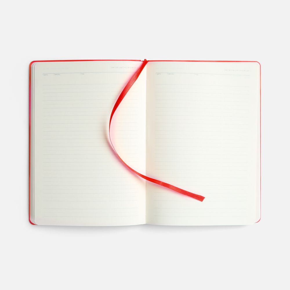 Ежедневник Vale New, недатированный, красный-4