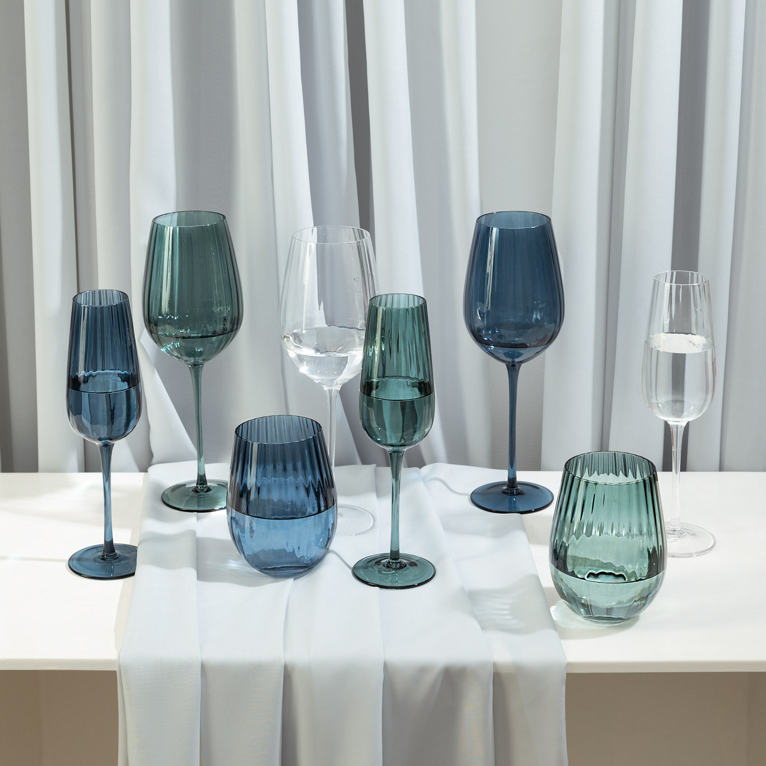 Бокал для шампанского Бланш (Blanche), прозрачный-4