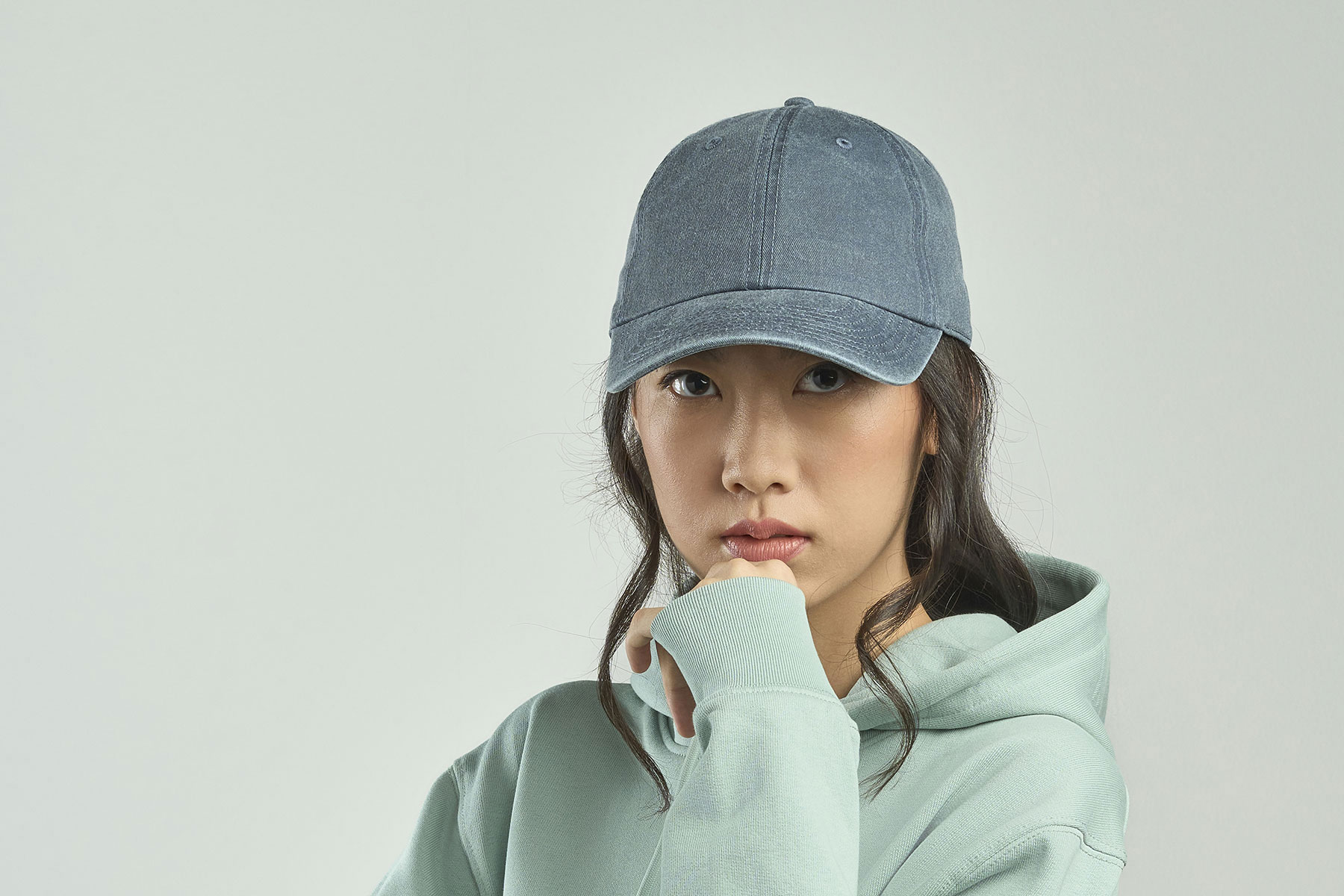 Бейсболка винтажная DIGG, 6 клиньев, металлическая застежка, оливковый-1