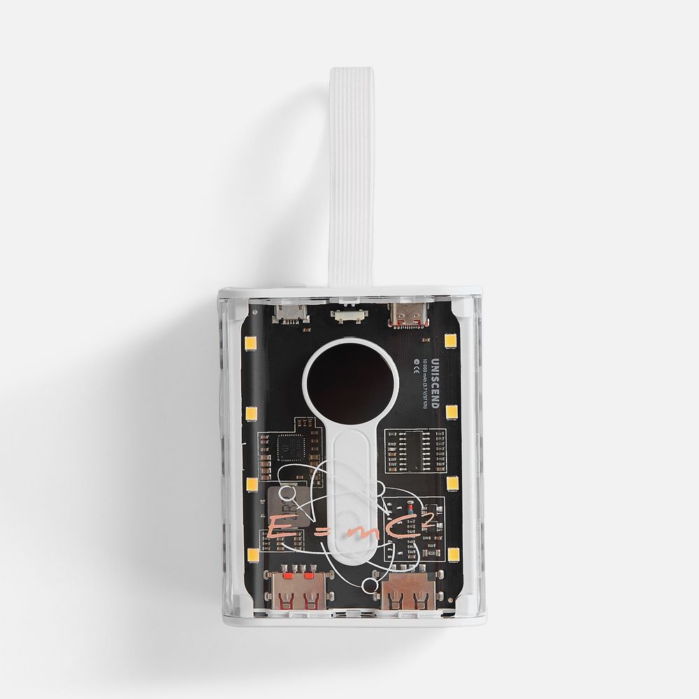 Аккумулятор с быстрой зарядкой Trellis Quick 10000 мАч, белый-5