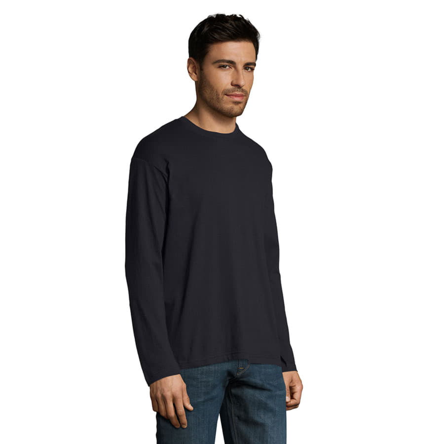 Футболка мужская с длинным рукавом MONARCH 150, темно-синий-5