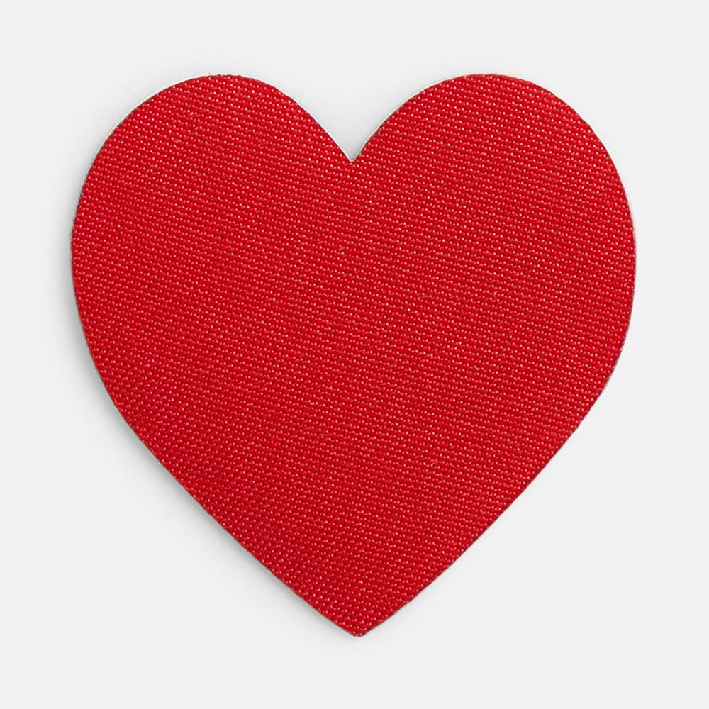 Наклейка тканевая Lunga Сor, M, красная-0