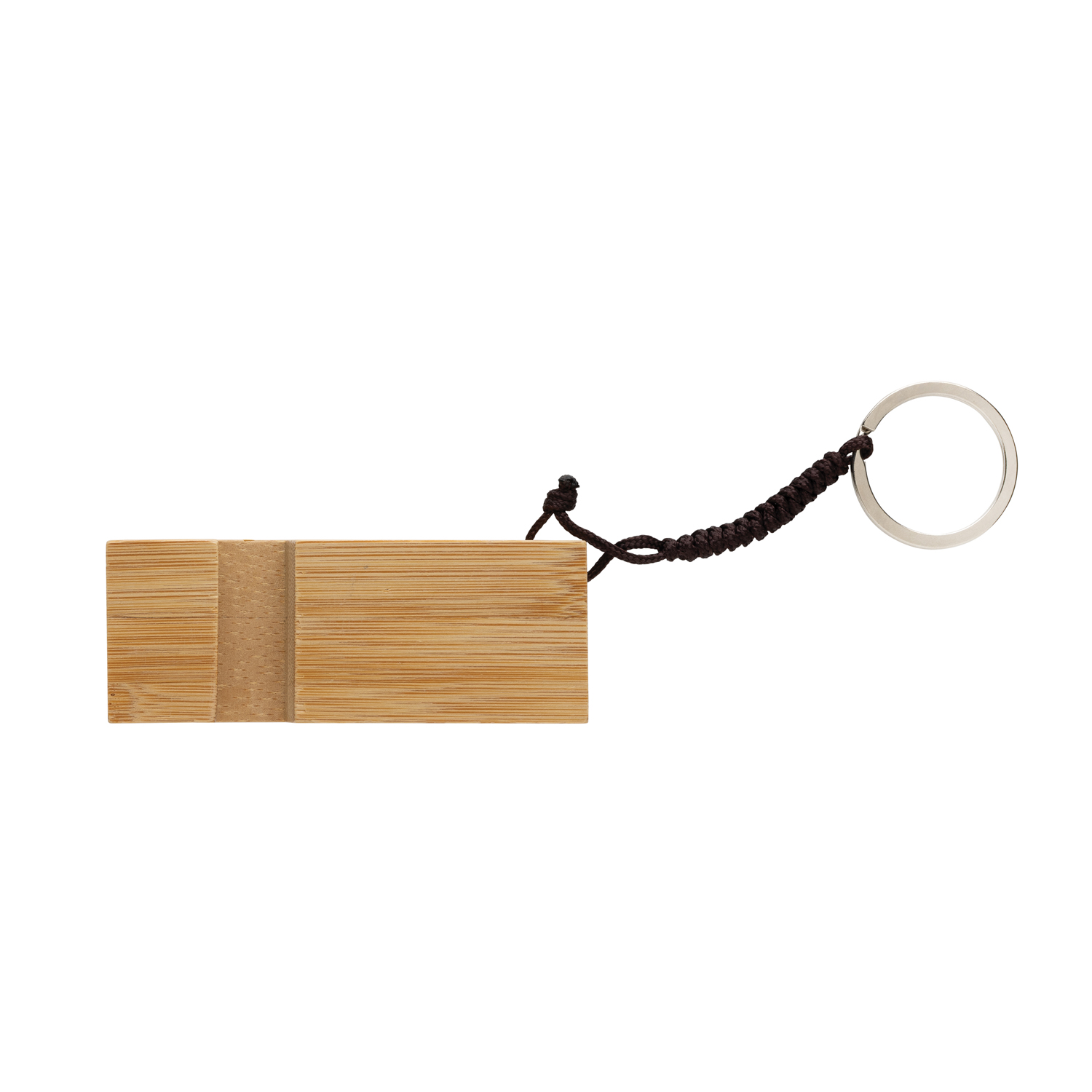 Бамбуковая мини-подставка для телефона Standkey с кольцом для ключей-6