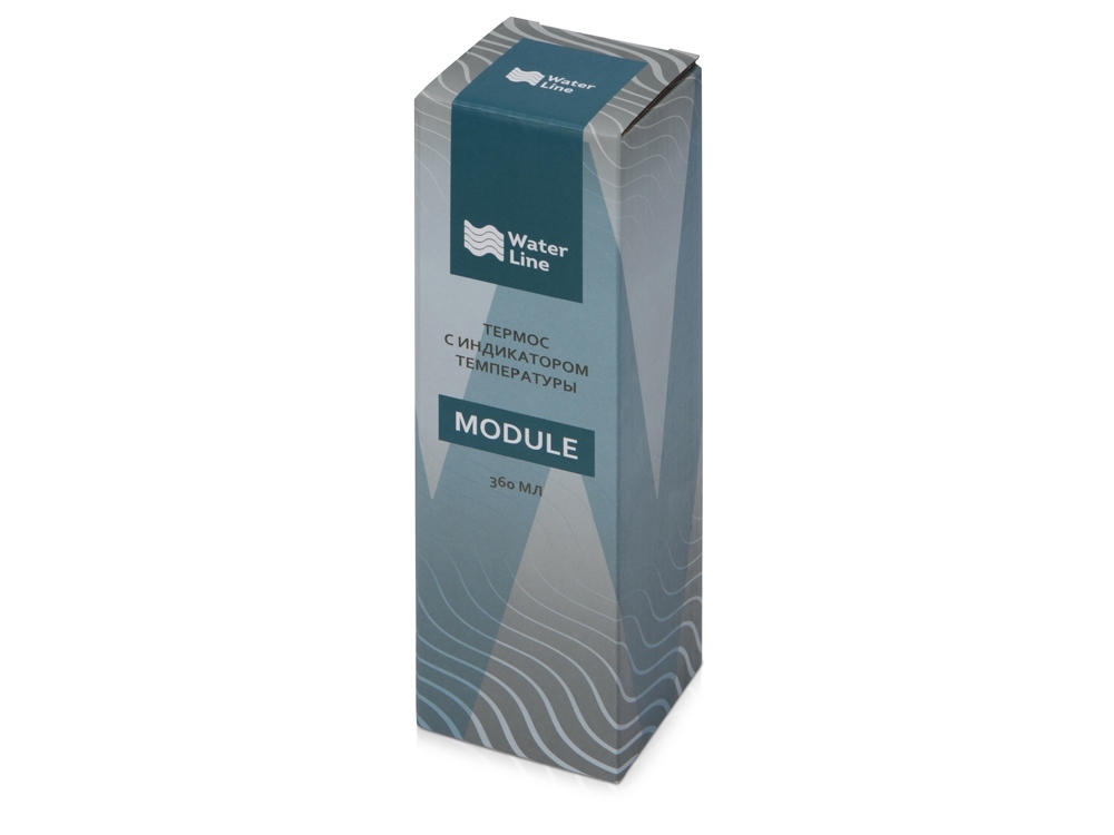 Термос с индикатором температуры Module, 360 мл, черный-8