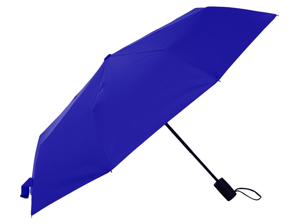 Зонт-автомат Dual с двухцветным куполом, голубой/черный-2