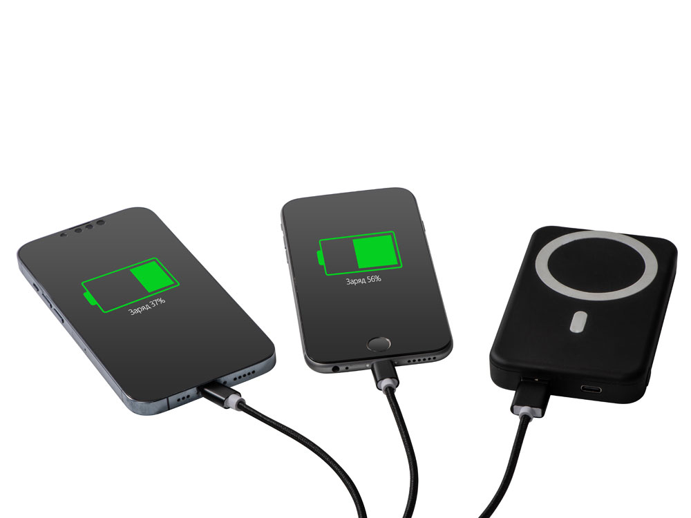 Кабель для зарядки Tres с брелоком, черный-5